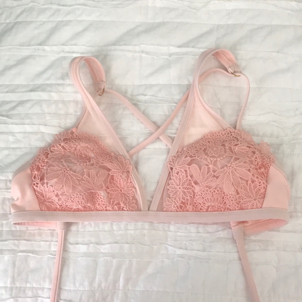 Xhilaration pink swim top
